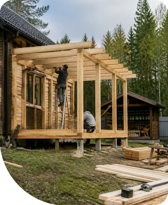 Строительство пристроек и построек на участке в Нижнем Тагиле